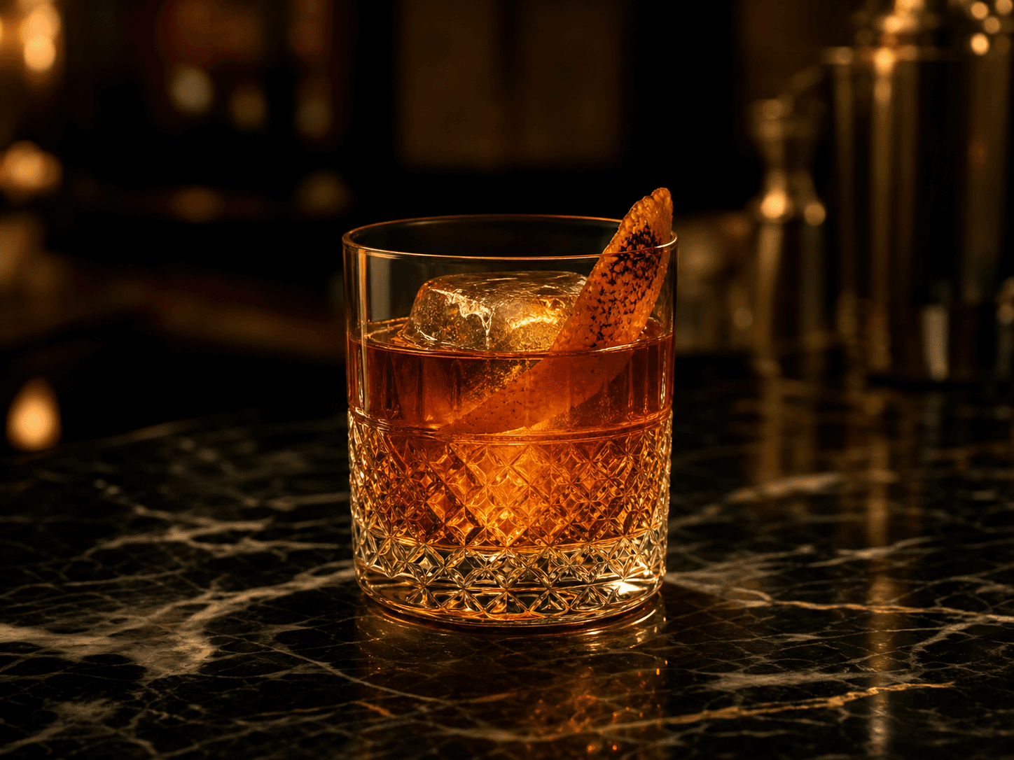 The Gilded Hour signature cocktail